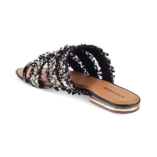 Image of SOLE HEAD womens 304black Floaters