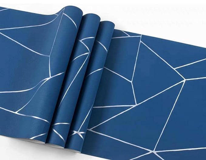 AVONLUX XXXL 1000 X 45 CM Blue Silver Lines ROLL of 48 SQ FT SELF Adhesive Wallpaper (B0D3YKP7P8) Amazon Price History, Amazon Price Tracker