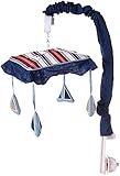 Sweet Jojo Designs Nautical Nights Sailboat Musical Baby Crib Mobile