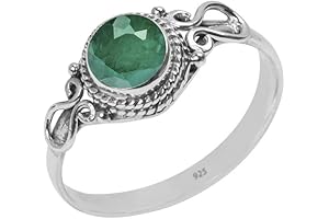 Handmade Emerald Stone Ring: A Touch of Green Elegance