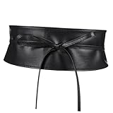 À la mode et élégant : les détails délicats et le savoir-faire de la ceinture confèrent une touche de sophistication, des ceintures larges noires pour femmes, un corset en cuir pour femmes