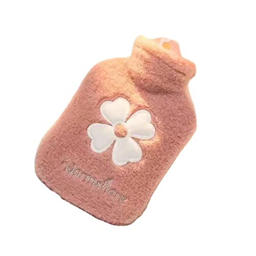 Bouteille d'eau chaude anti-explosion 1000ml rose sécurisée