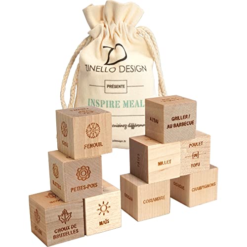 Batch Cooking Dés Recettes Inspire Meal - Livre Cuisine Interactif 186k Combinaisons - Cadeau Cuisinier Carnet Recette à Remplir - Jeu Culinaire Créatif