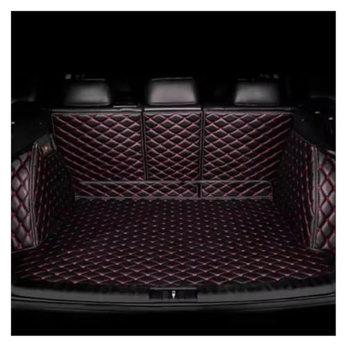 Tapis de Coffre Intégral Volvo XC60 Finition Premium Noir et Rouge - Accessoire Auto de Luxe