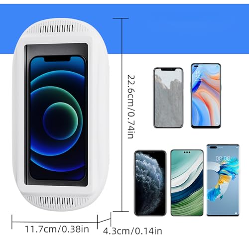 Support de téléphone portable de douche anti-buée et tactile pour mur