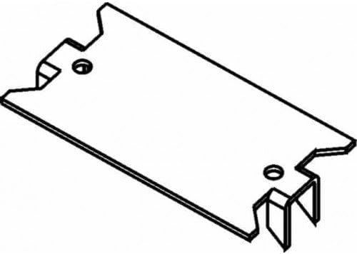 Orbit Industries - Placa de seguridad para uñas de 1.5 x 2.75 pulgadas, 500 unidades