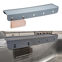 SiliSink Protection De Bord D'évier En Silicone Pour évier De Cuisine – Convient Pour 9,5 Cm à 10,2 Cm De Large – La Protection Originale En Silicone Avec Porte-éponge – Protection Anti-éclaboussures