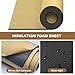 Eunice Sponge Neoprene Foam Sheet with Adhesive, 12 in x 59 in x 1/2 in Foam Rubber Roll Cut to Multiple Dimensions, High Density Rubber Padding for Shock Pad, DIY, Crafts