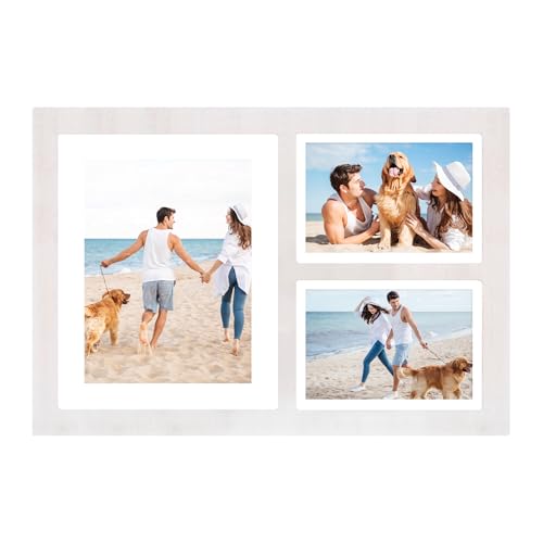 YESKAY Collage Picture Frame for 8x10 and 2 5x7 Pictures
