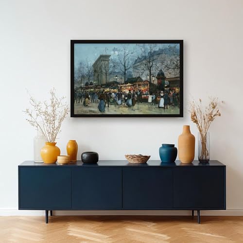 Baraques Foraines Eugene Galien-laloue poster impression sur toile tableau décoration murale