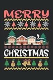 Merry Christmas Winterlandschaft: Notizbuch, 6 x 9 Zoll A5 mit 120 Seiten, gepunktet - Christina S. 