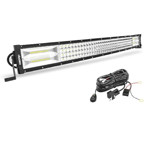 Image of OEDRO 30 Inch LED Light Bar Quad-Row 768W Curved w /Wiring Harness