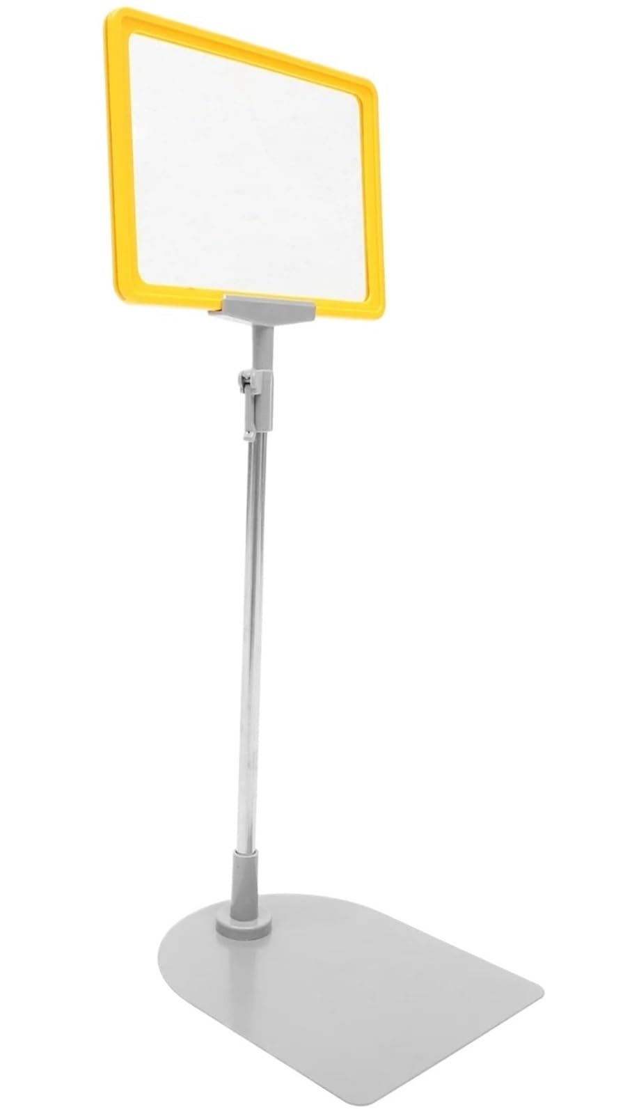 Soporte de clip para carteles, 2/4 piezas, tablero de exhibición de precios, estante de compras, soporte de carteles de plástico, soporte multifunción (amarillo, 4 piezas)