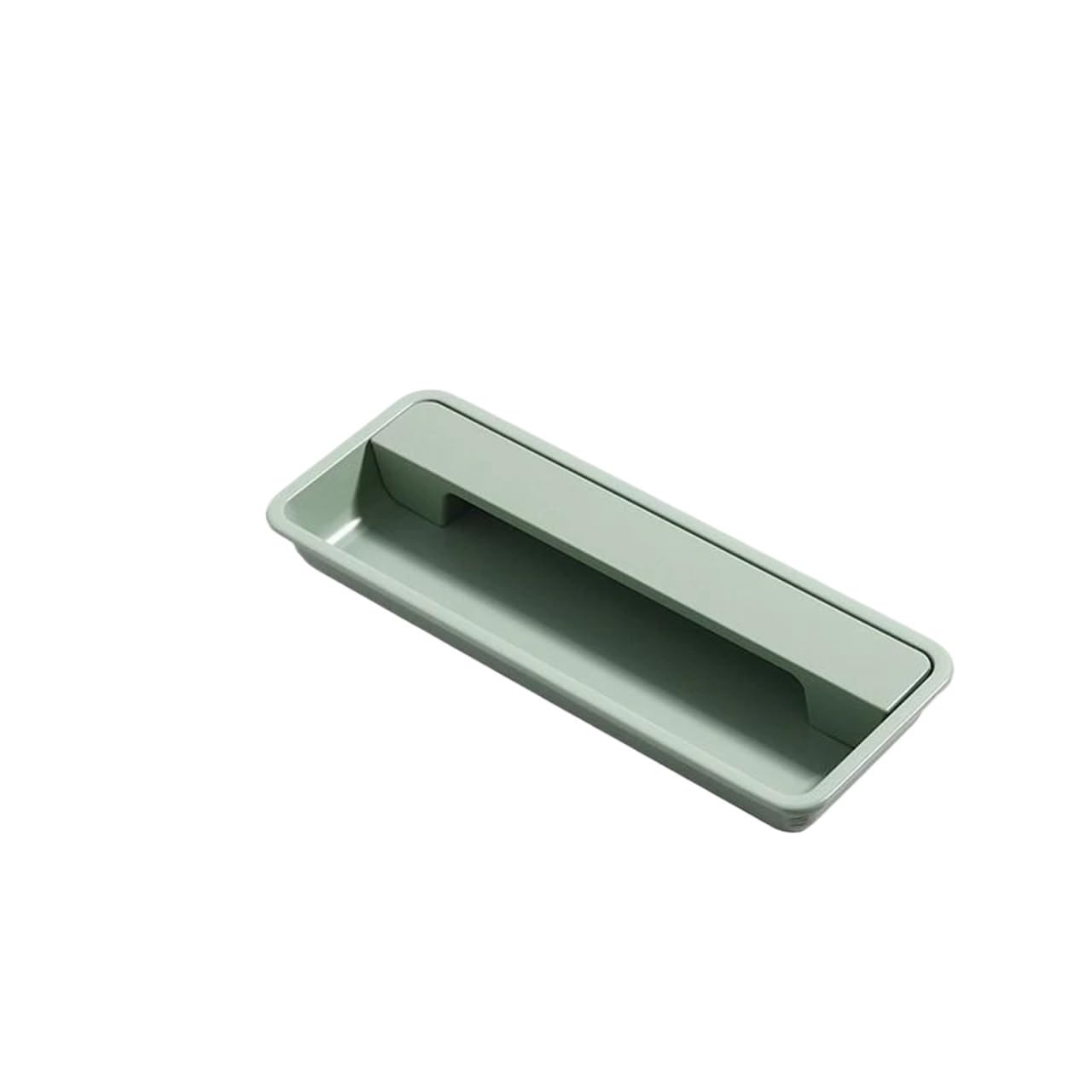 EKalgretrA Recessed Sliding Handles Modern Sliding Door Concealed Handle Slotted Embedded Buckle Furniture Handles Wardrobe Push Pull Hidden(Moran Green 130mm)
