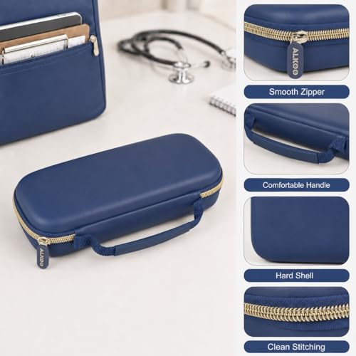 Image of ALKOO Stethoscope Case for 3M Littmann Classic III /Cardiology IV, RoyalBlue | for MDF Acoustica Stethoscopes, for Nurses, Doctors, Nursing School Essentials, Students, Clinic, EMS, Travel, Hard Bag Only