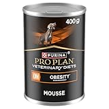 PRO PLAN VETERINARY DIETS OM Obesity Mousse Wet Dog Food 400g (Pack of 12)