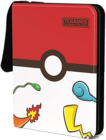 TCGAMES Card Binder 4-Pocket, 440 Pockets Card Holder Album with 55 Sleeves
