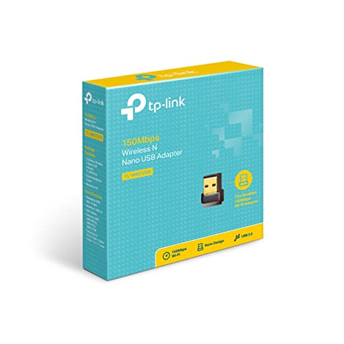 Image of TP-Link USB WiFi Adapter for PC(TL-WN725N), N150 Wireless Network Adapter for Desktop - Nano Size WiFi Dongle for Windows 11 /10 /7 /8 /8.1 /XP /Mac OS 10.9-10.15 Linux Kernel 2.6.18-4.4.3, 2.4GHz Only