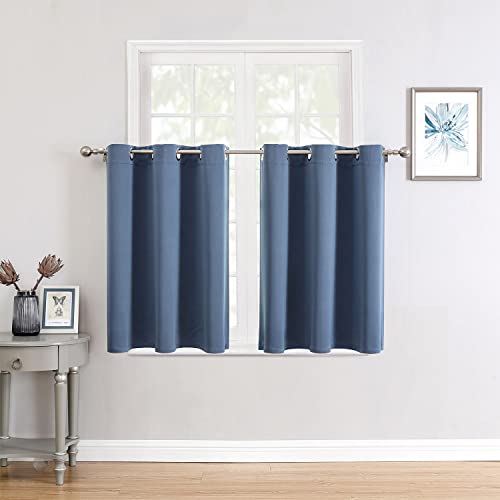 ChrisDowa Small Window Curtains for Kitchen and Bedroom - Grommet