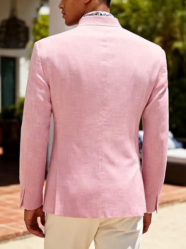 Image of Barry.Wang Mens Casual Blazer Suit Jacket Two Buttons Sport Coat Lightweight Homecoming Business Daily Wedding Dress