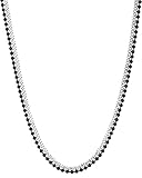 Longitud 57 cm Guess - Hollywood Cadena para Caballeros de Acero Inoxidable de Color Negro, Talla única