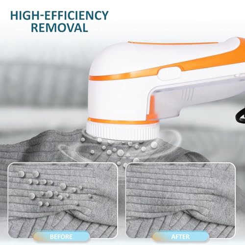 Image of QONETIC Lint Remover for Clothes Electric Roller Fabric Cleaner Woolen RUA Machine Shaver with Cord Sweaters Blankets Jackets Burr Pill Lint from Carpets Curtains (Lint Remover)