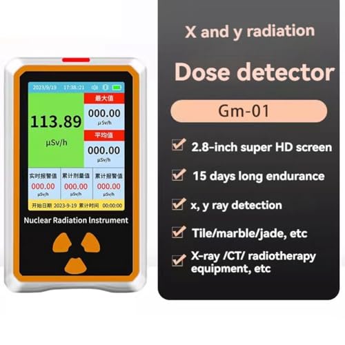 Dosímetro detector de radiación con alarma de dosis electromagnética 8