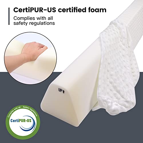 Yening Baby Bed Bumpers For Toddlers Foam Bed Guard Rail For Kids Bed Toddler Bed Bumper For Twin Full Queen King Size Bed White, 1-Pack #TOP4