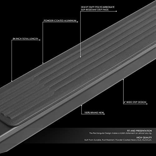 Estribos Auto Dynasty Running Board Negro 85 x 9 x 8 in miniatura 2