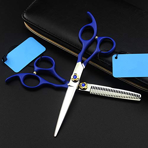Acero Profesional De JapóN 6 Pulgadas Tijeras De Corte De Pelo Azul Corte De Pelo Peluquero Tijera Adelgazamiento Del Cabello Tijeras De PeluqueríA Tijeras,6 inch