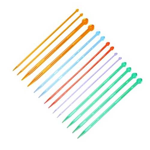 HOODANCOS Hand Knitting Tool Kit 1 Set Acrylic Knitting Stick Great for Crochet Projects Scarves
