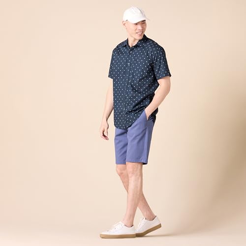 Amazon Essentials Men's Regular-Fit Short-Sleeve Print Shirt