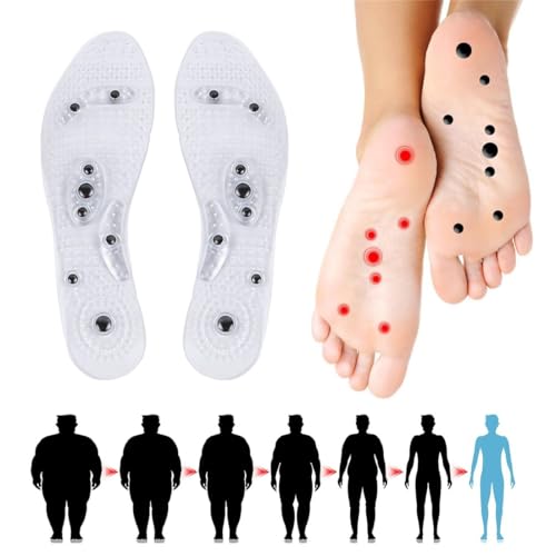 JYNXOR 2 Pcs Plantillas Adelgazantes Plantillas Magneticas Adelgazantes Plantillas Acupresion Plantilla MagnéTica,OrtopéDicas,AcupresióN,PrevencióN De La Fascitis Plantar Mejora La Calidad Del SueñO