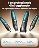 oneisall 4 in 1 Tosatrice per Cane Gatto con Luce LED, 2025 Nuova Versione Cura Peli Animali per Rasoio Cani & Zampe & Smerigliatrice Artiglio, 2000mAh Ricaricabile Rasoio per Cani (Blau, 4-in-1)