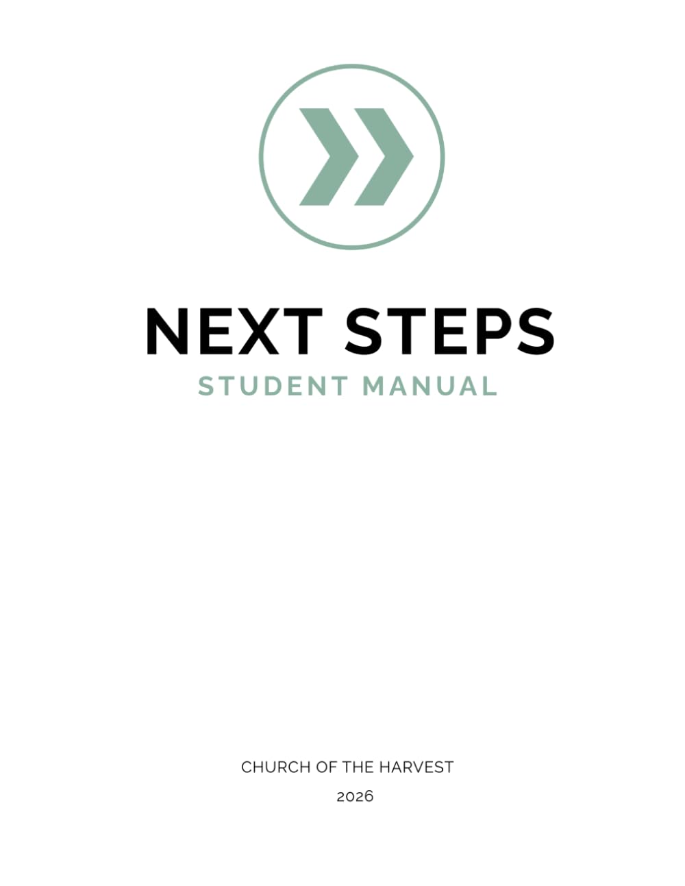 Harvest Next Steps Student Manual