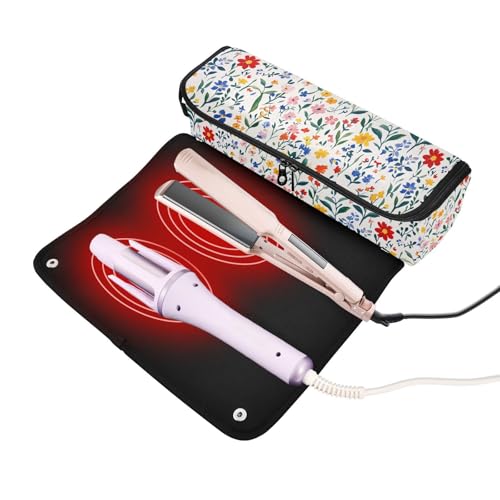 Bolsa organizadora para herramientas de cabello blanca miniatura 2