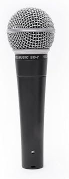 COOLMUSIC SO-7 Cardioid Dynamic Vocal Microphone, Storage Bag, 5M XLR Plug Cable Included