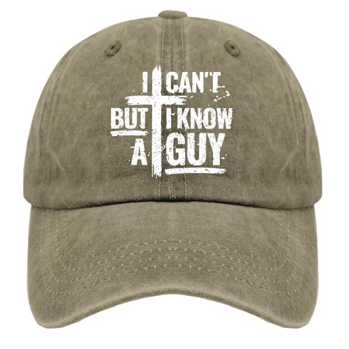 Paunook I Can't But I Know A Guy Golf Hat Woman Hat Pigment Khaki Fishing Hat Gifts for Daughter Hiking Hat