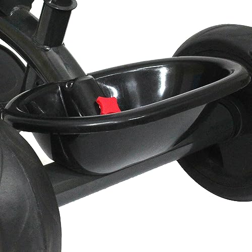 Image of Primo Kid Toys Tricycle for Kids 1 Years+, Plug & Play Tricycle for Kids. Ride on with Safety Seat Belt, Dual Storage Space & Parental Handle. (Mustard)