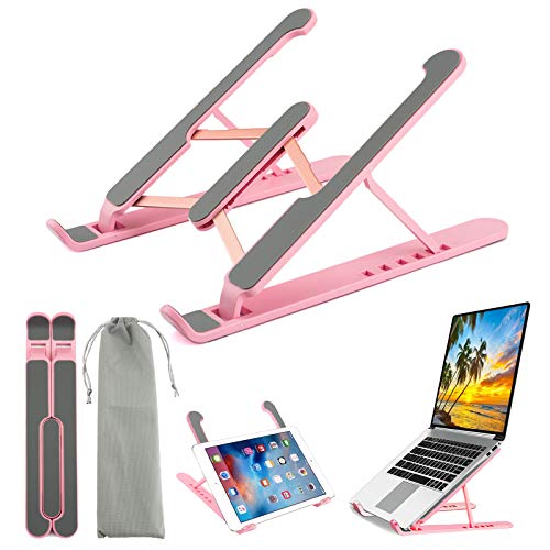 Laptop Stand Laptop Holder Riser Tablet Stand Notebook Computer Stand Universal Lightweight Adjustable Laptop Computer Stand Ergonomically Designed for Home & Office
