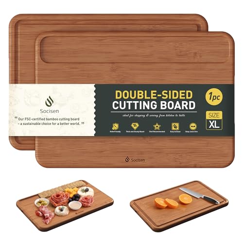 Tabla para Cortar de Bambú Extra Grande Rectangular miniatura 1