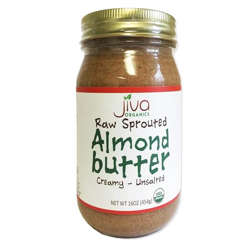 Jiva Organics RAW SPROUTED Organic Almond Butter