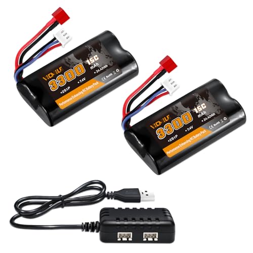 VICMILE 3300mAh High Capacity 7.4V Li-ion Battery