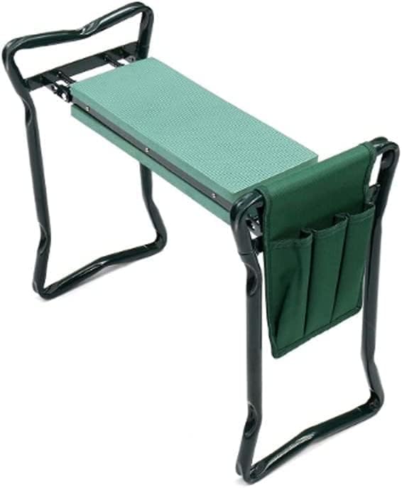 Trendi Heavy Duty Garden-Kneeler Pad | Portable 2-in-1 For Gardening And Bench Stool | Padded Garden chair | Soft Foam Kneeling Pad With Removable Tool Pouch | Folding Kneeler Seat