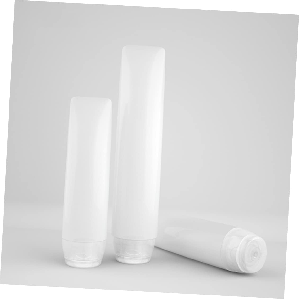Travel Lotion Bottles Set 6-Pack 1.7Oz Leakproof Refillable Squeeze Bottles for Body Emulsion Gel Shampoo Lightweight Portable Cosmetic Containers