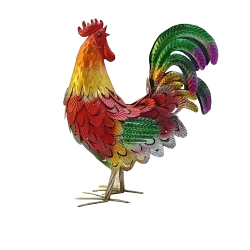 Vaianna Scultura in metallo 3D realistica dipinta a mano, 32 x 12 x 40 cm, per decorazione interna ed esterna, regalo (Turn The Head)