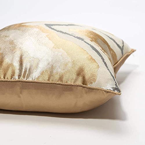 Gold Decorative Throw Pillow Covers,26X26,Euro Pillow Covers,Euro Shams, Gold Cushion Cover For Couch,Sofa,Bed,Home Decor (Gold26Inchx26Inch) #TOP3