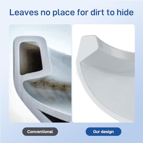 Two-Piece Toilet ADA Height, Elongated Toilets for Bathrooms, Soft Close Seat Toilet, 1.28 Siphonic Flush Toilet With Universal Height Ada Cotton White