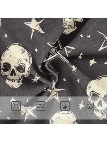 ZZKKO Halloween Skull Star Girls Underwear Toddler Panties for Girls Comfort Brief Size 2-8T3