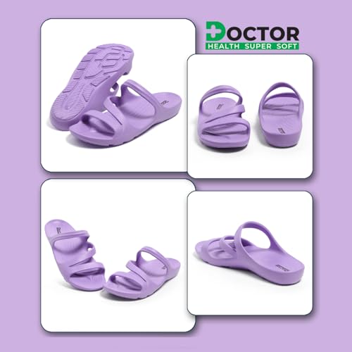 Image of DOCTOR HEALTH SUPER SOFT Women's Orthopedic Sandals And Slippers | Lightweight Anti-Skid Comfort Slides for Heel Pain Relief | Soft Cushion Sole Footwear for Everyday Use